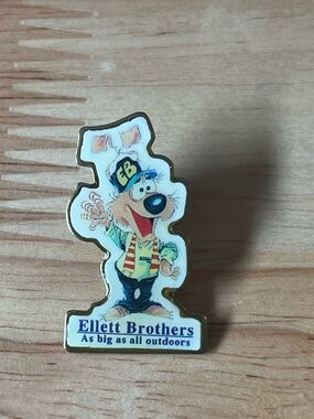 Men’s Novelty Pin - White with Multicolor Design